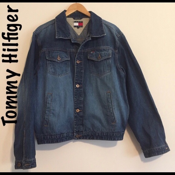 Other - NWOT Tommy Hilfiger Men’s denim jacket size LG